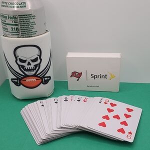 Buccaneers Football Theme Playing Cards NFL Tampa Bay Sprint W Beverage Holder